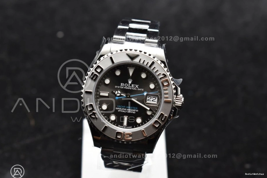 268622 A Yacht-Master Best CVSF Dial Case and Edition 316L 37mm Gray Bracelet Effortless SS 1215 1:1 0127